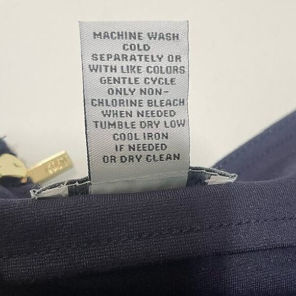 Carmen Marc Valvo Pencil Skirt Navy Size 10 - Picture 3 of 4